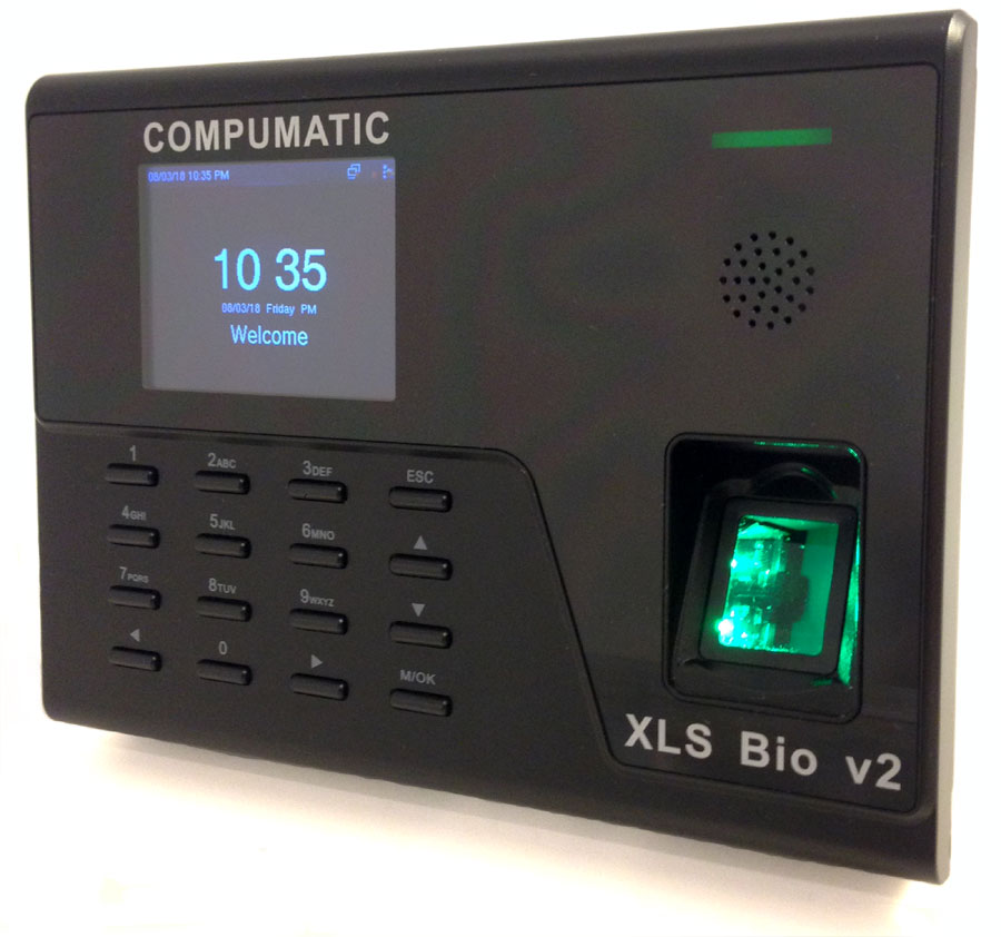 NEW Compumatic XLS Bio v2 Biometric Fingerprint Time Clock System w