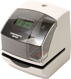 COMPUMATIC MP550 ELECTRONIC TIME CLOCK