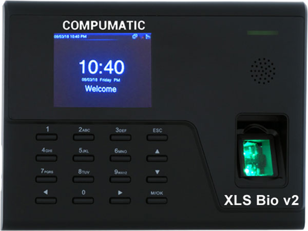 Compumatic XLS Bio v2 Biometric Fingerprint Time Recorder Clock